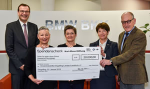 BMW nahe Karl-Monz-Stiftung spendet 20.000 Euro